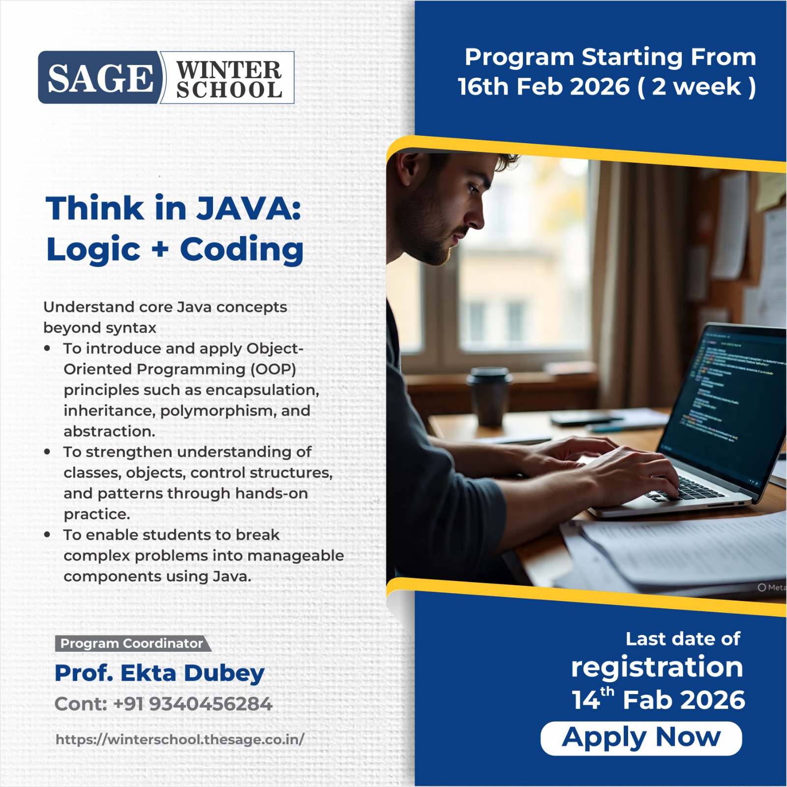 SAGE WINTER SCHOOL,2026